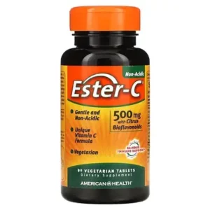 Вітамін С Ester-C з біофлавоноїдами 500 мг 90 таблеток Естер-С American Health США
