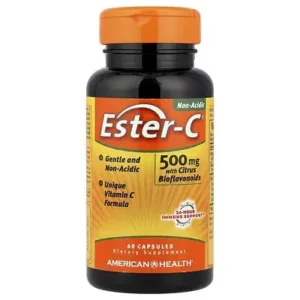 Вітамін С Ester-C з біофлавоноїдами 500 мг 60 капсул Естер-С American Health USA